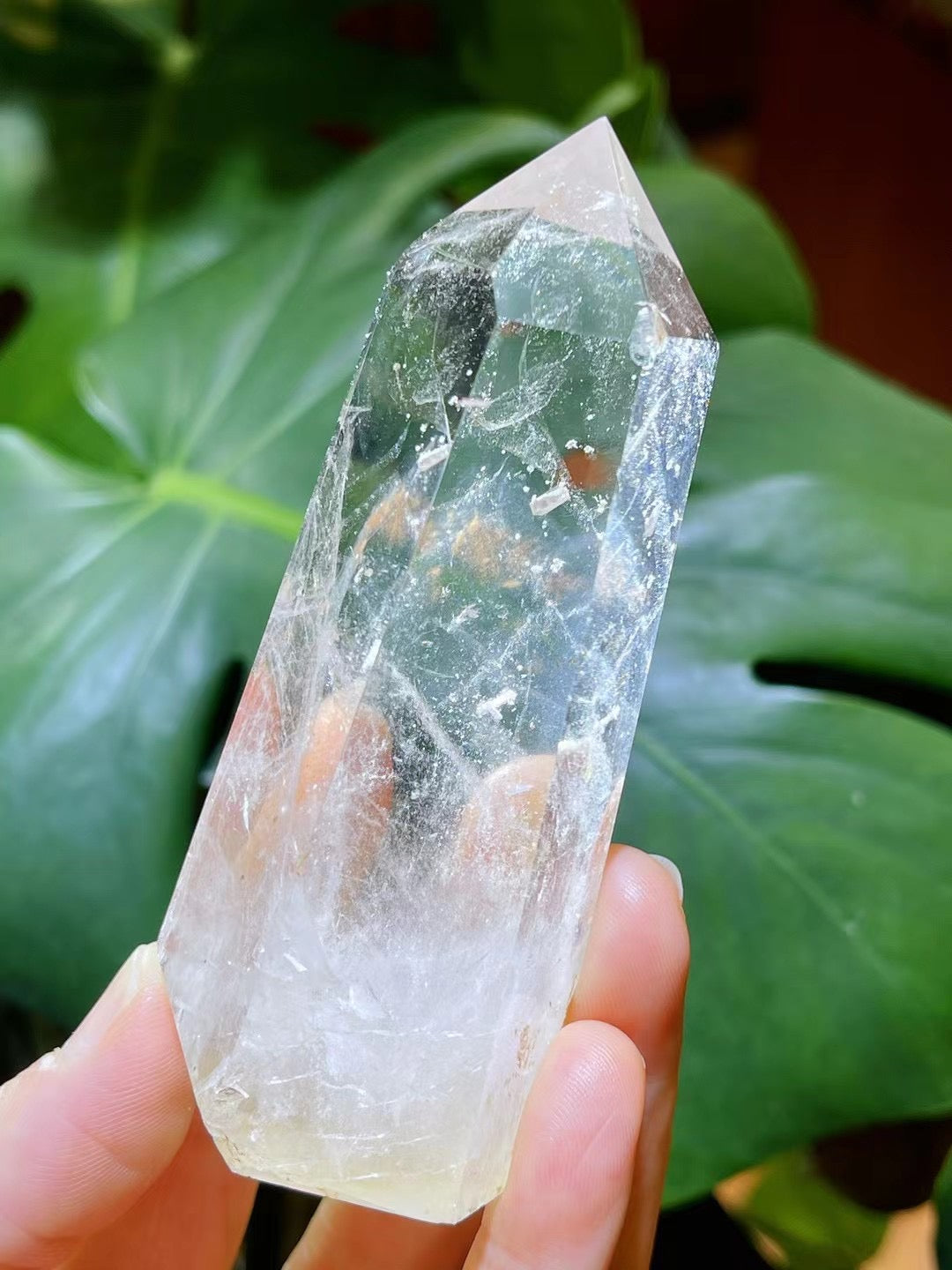 Seven Star Array Red Crystal Point Amethyst Cluster