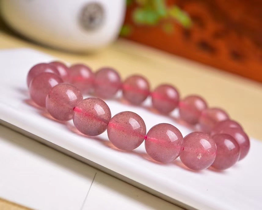 Strawberry Quartz Bracelets OD10mm