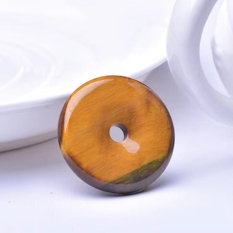 Tiger's Eye Peace Buckle Pendant