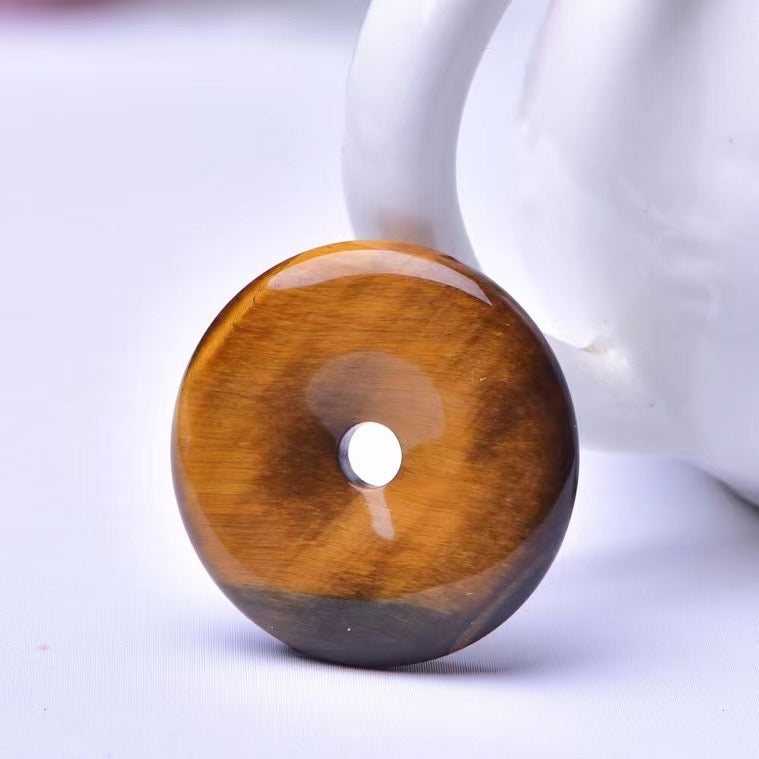 Tiger's Eye Peace Buckle Pendant