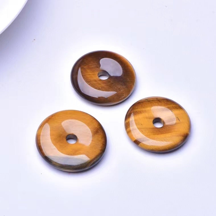 Tiger's Eye Peace Buckle Pendant