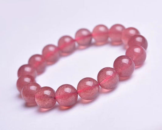 Strawberry Quartz Bracelets OD10mm