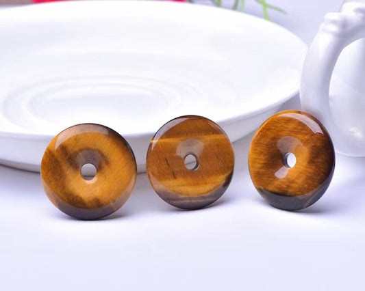 Tiger's Eye Peace Buckle Pendant